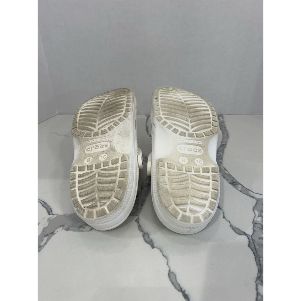 Crocs Unisex Adult M8 / W10 White Excellent Condition Tons Of Life Left!!! - Picture 8 of 8